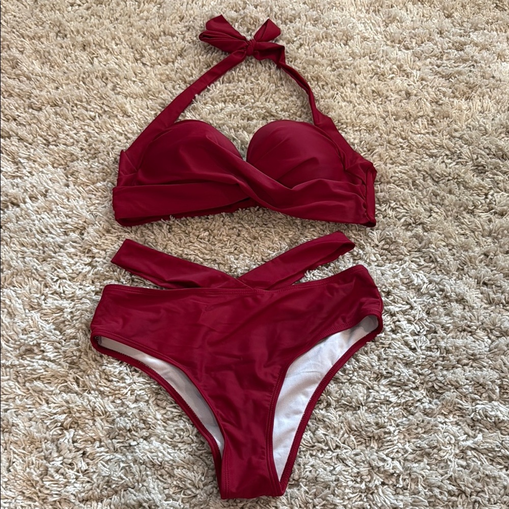 Red Bikini Set